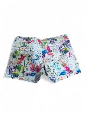 Express White Floral Print Women’s Shorts